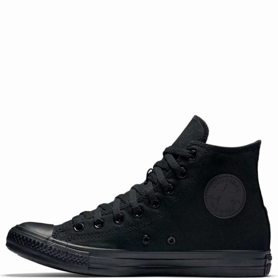 High Top * | Converse Chuck Taylor All Star Mono Canvas High Top In Black Monochrome