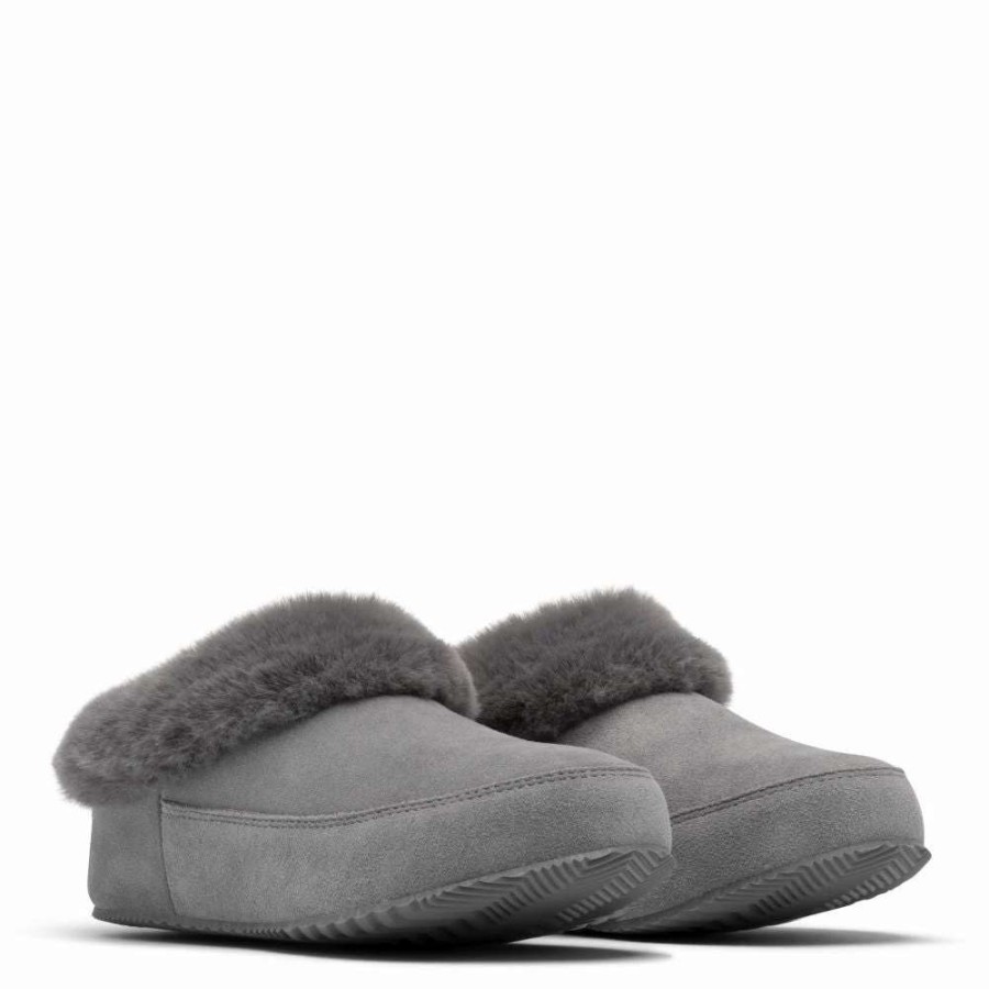 Indoor * | Sorel Women'S Sorel Go Coffee Run Slipper In Quarry/Quarry