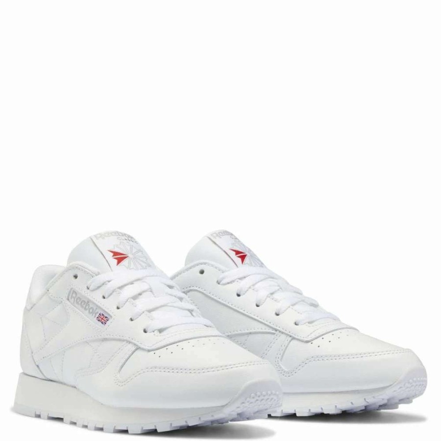 Low Top * | Reebok Women'S Classic Leather In Cloud White/Cloud White/Pure Grey 3