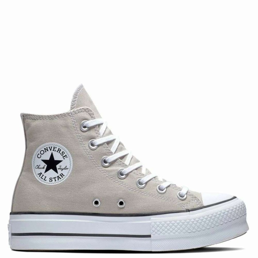 Platform * | Converse Women'S Chuck Taylor All Star Lift Platform Hi In Papyrus/Black/White