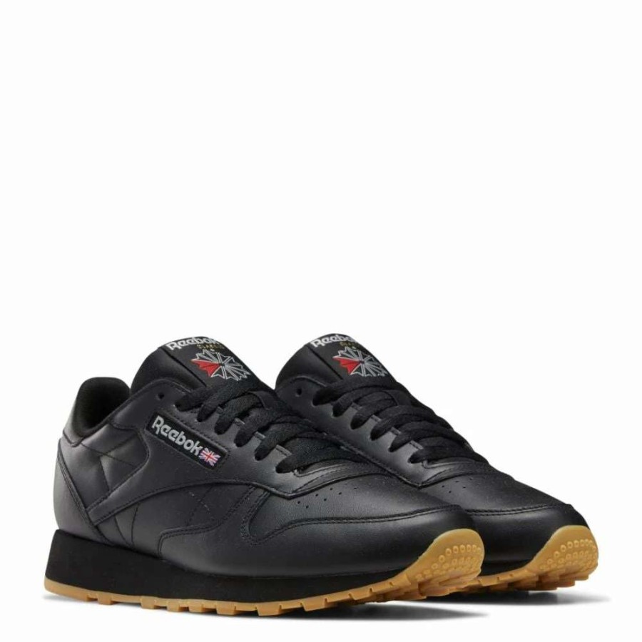 Athletic * | Reebok Women'S Classic Leather In Core Black/Pure Grey 5/Rubber Gum 3