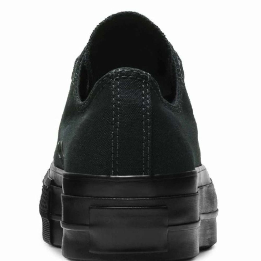 Low Top * | Converse Women'S All Star Clean Low Top Lift In Black/Black