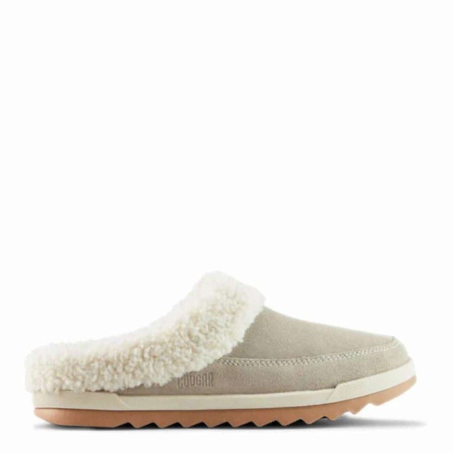 Outdoor * | Cougar Women'S Liliana Suede Mule In Mushroom