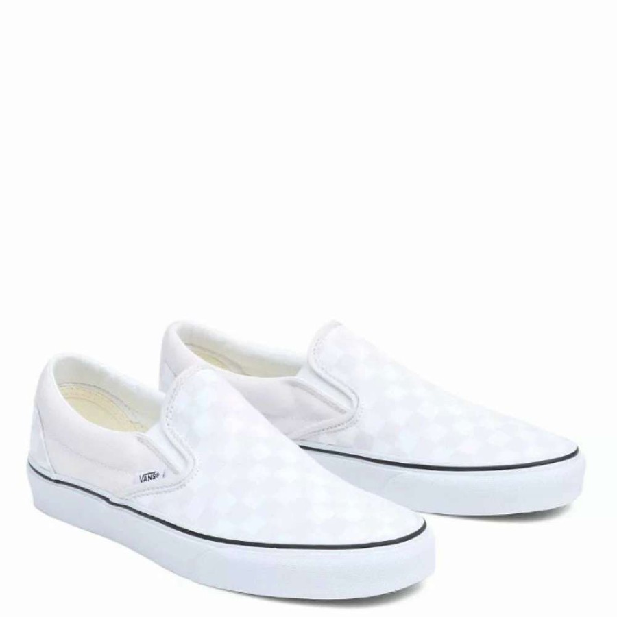 Slip-Ons * | Vans Colour Theory Checkerboard Classic Slip-On In Cloud