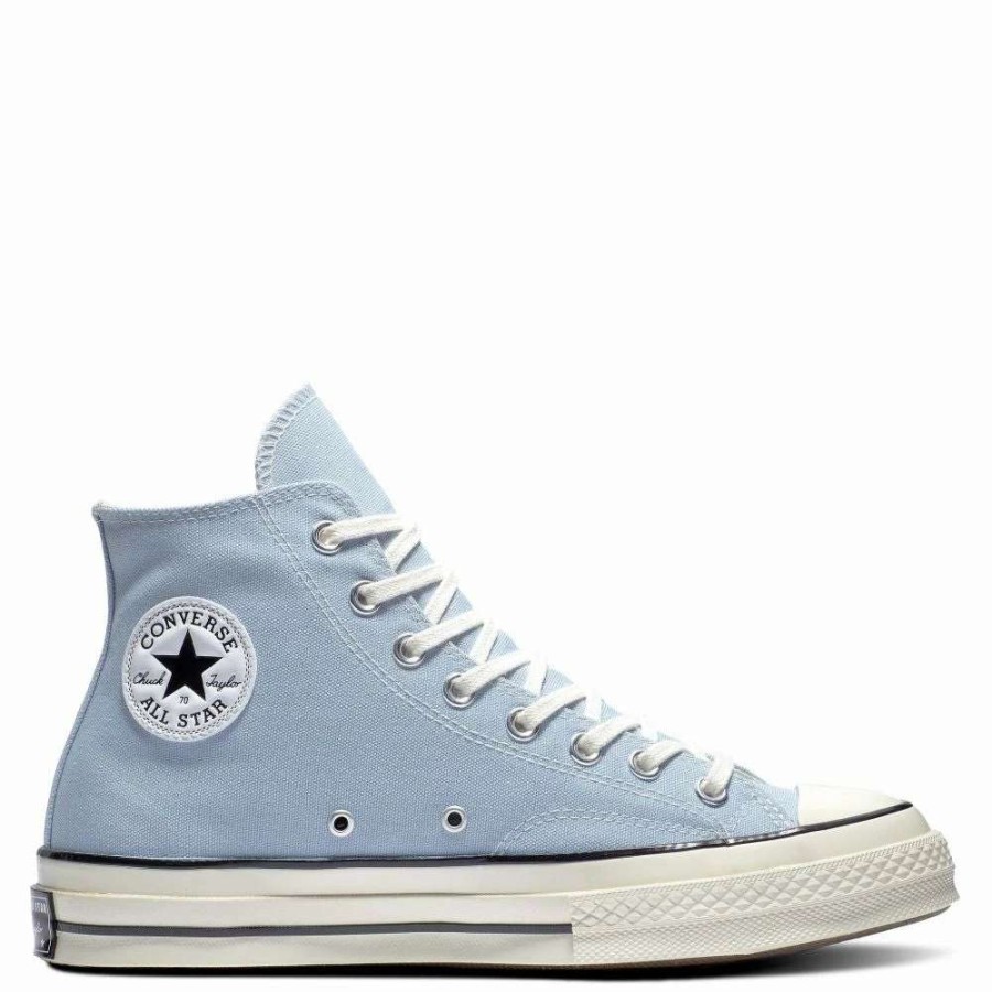 High Top * | Converse Chuck 70 No Waste Canvas In Lt Armory Blue/Egret/Black