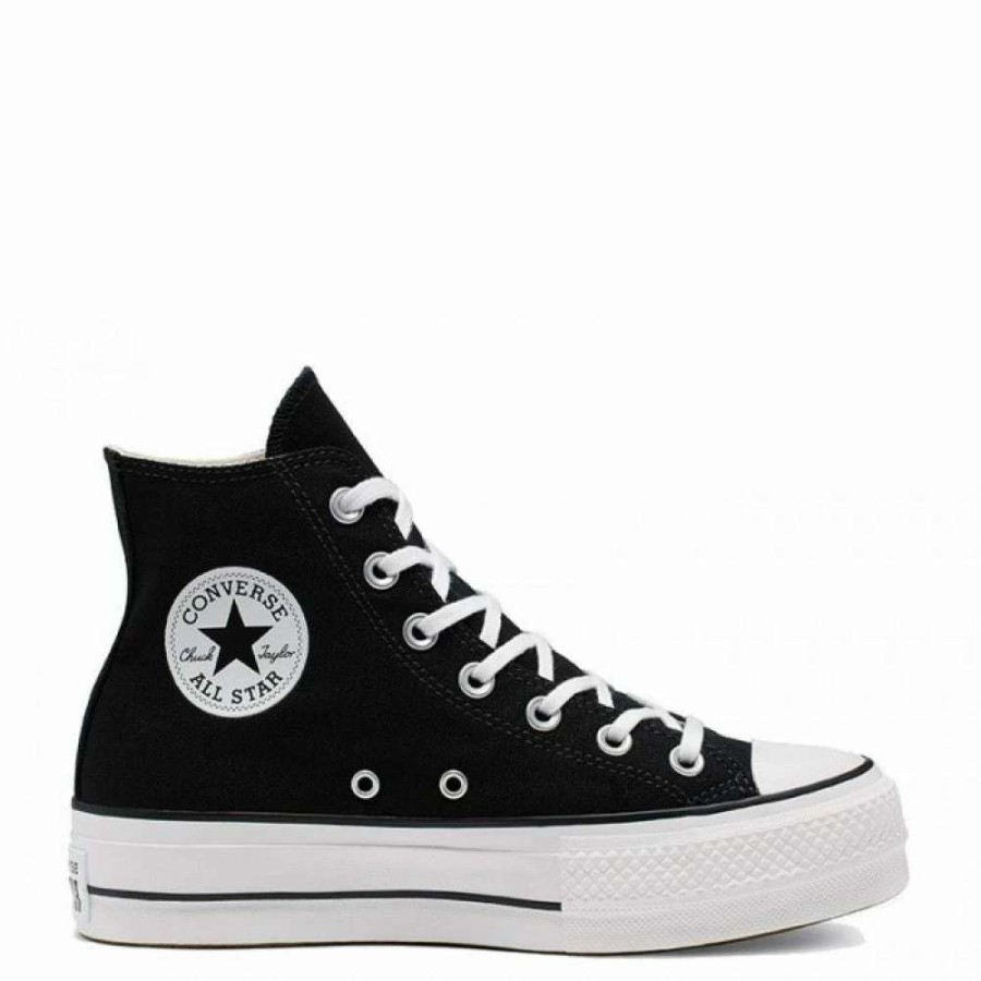 Platform * | Converse Women'S Chuck Taylor All Star Canvas Platform Hi In Black/White/White