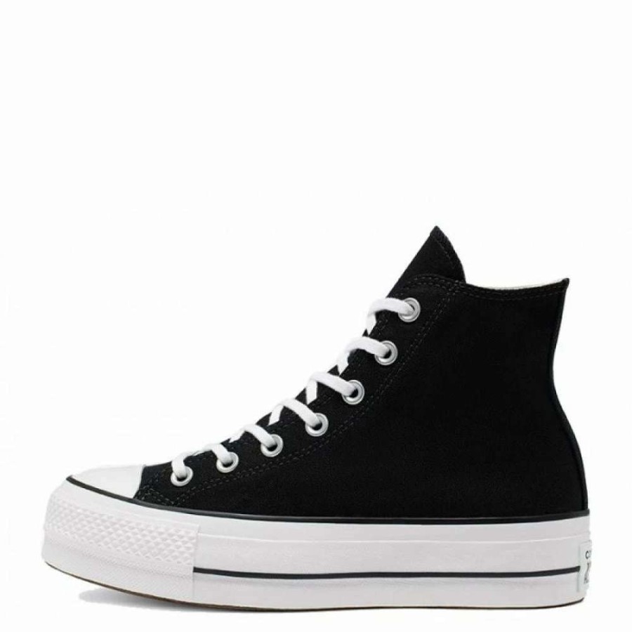 Platform * | Converse Women'S Chuck Taylor All Star Canvas Platform Hi In Black/White/White