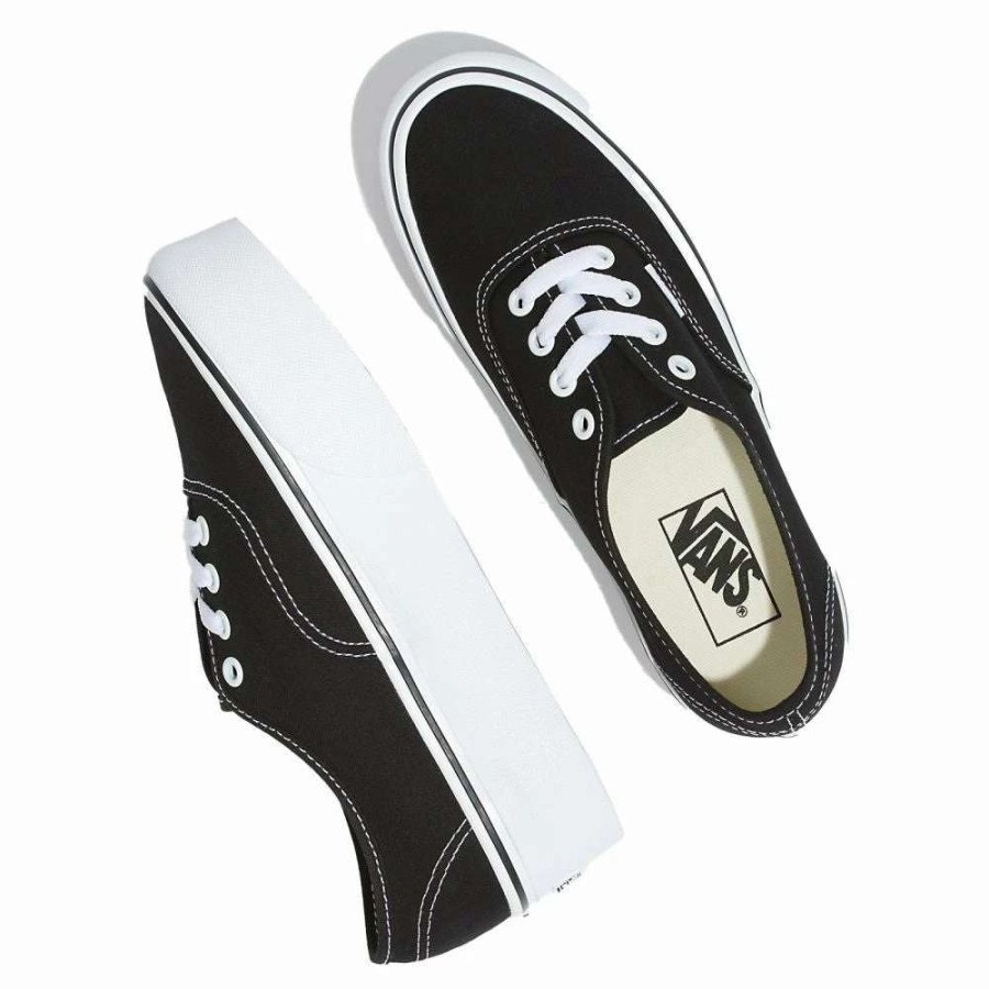 Platform * | Vans Women'S Authentic Stackform In Black/White