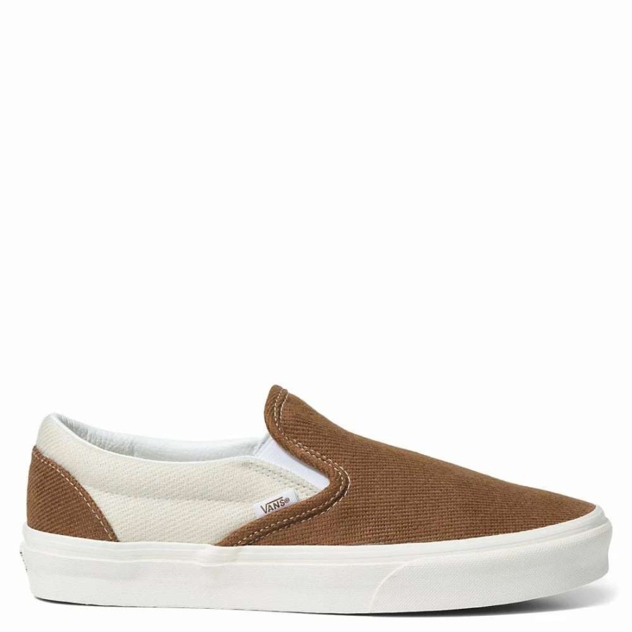 Slip-Ons * | Vans Classic Slip-On In Desert Twill Brown/Beige