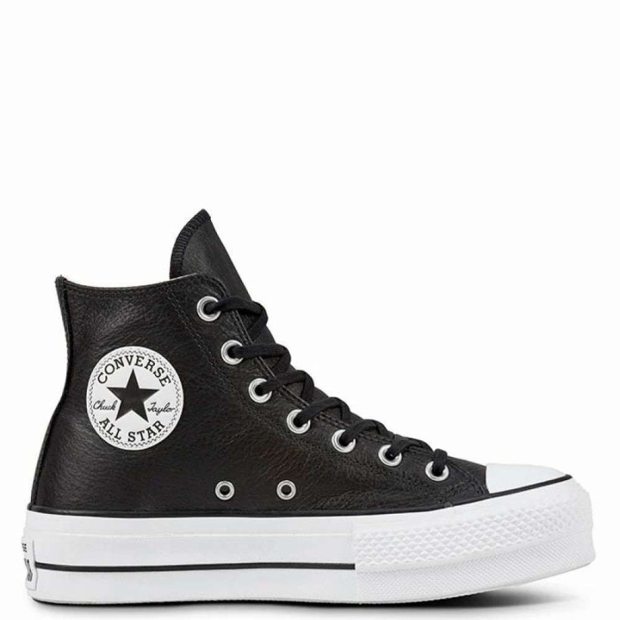 Platform * | Converse Women'S Chuck Taylor All Star Platform Hi In Black/White