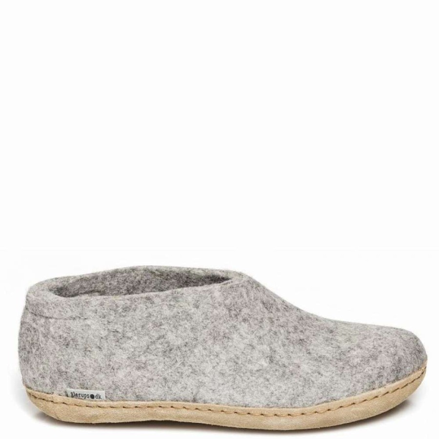 Indoor * | Glerups Shoe Leather Sole In Grey