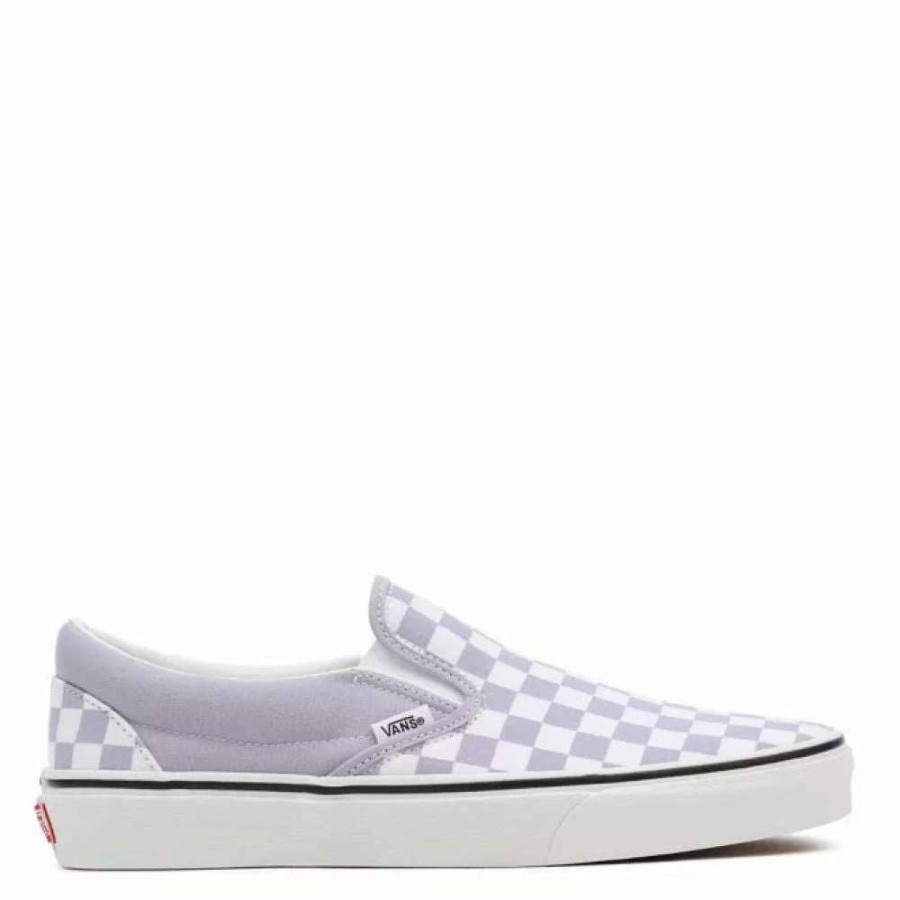 Slip-Ons * | Vans Checkerboard Classic Slip-On In Languid Lavender/True White