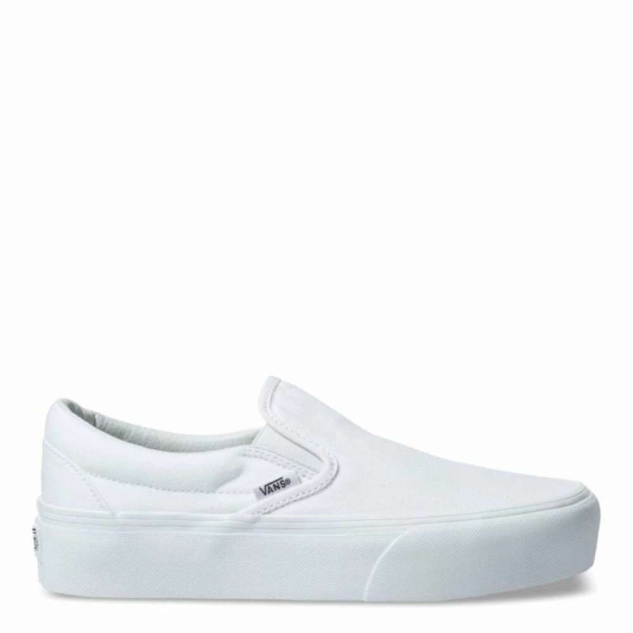 Platform * | Vans Women'S Slip-On Platform In True White