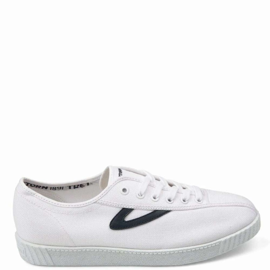 Low Top * | Tretorn Nylite Plus Canvas In White/Navy