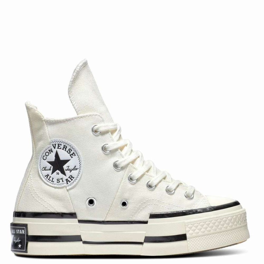 Platform * | Converse Chuck 70 Plus Hi In Egret/Black/Egret