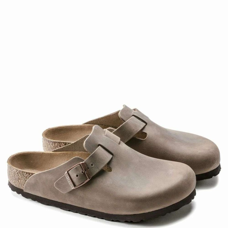 Outdoor * | Birkenstock Boston Oiled Leather In Tobacco Brown