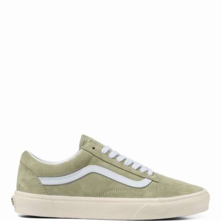 Low Top * | Vans Women'S Pig Suede Old Skool In Moss Gray/Snow White