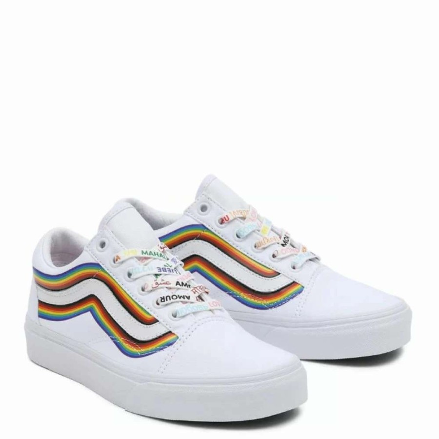 Low Top * | Vans Pride Old Skool In White/True White