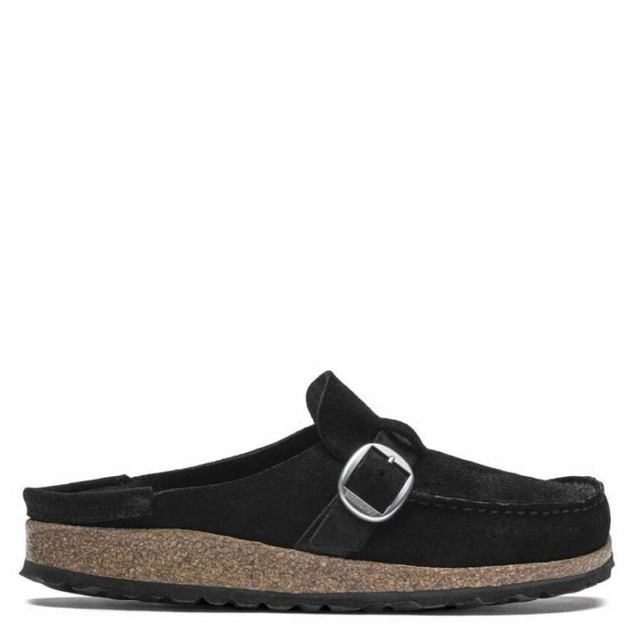 Outdoor * | Birkenstock Buckley Suede Leather In Black (Narrow Width)