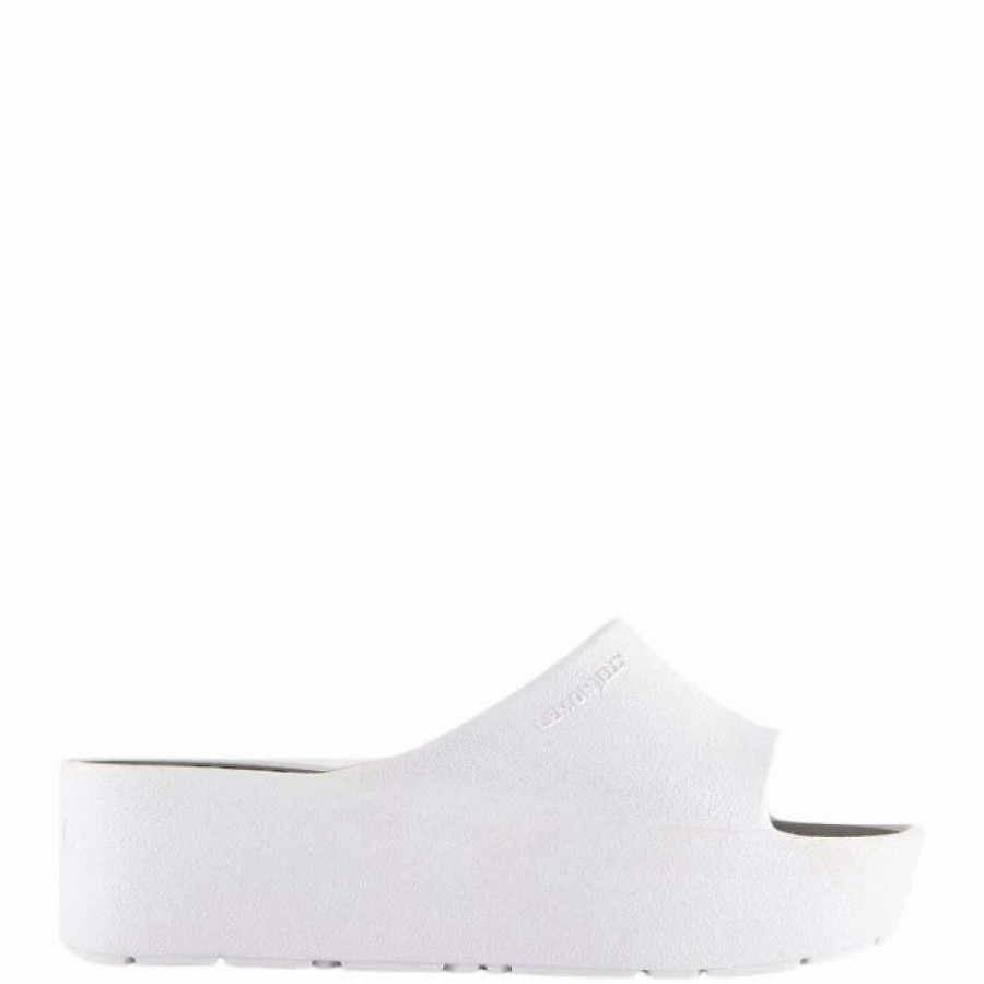 Platform * | Lemon Jelly Women'S Sunny Platform Slides In Pearl Metal