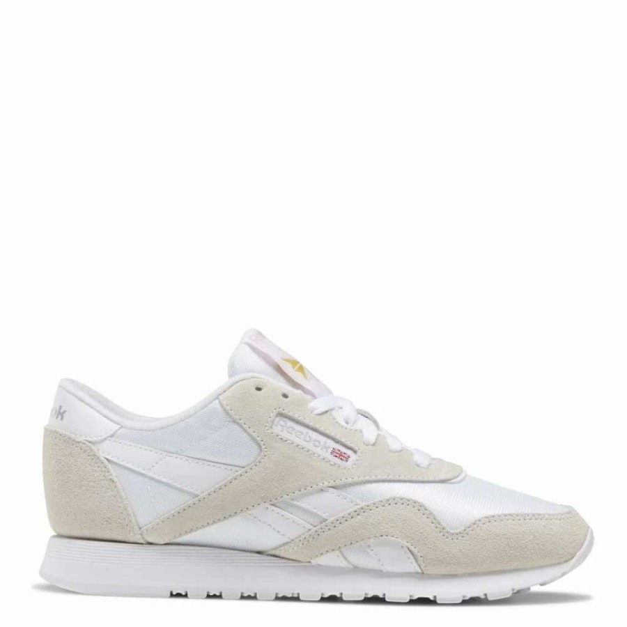 Athletic * | Reebok Women'S Classic Nylon In White/Light Grey