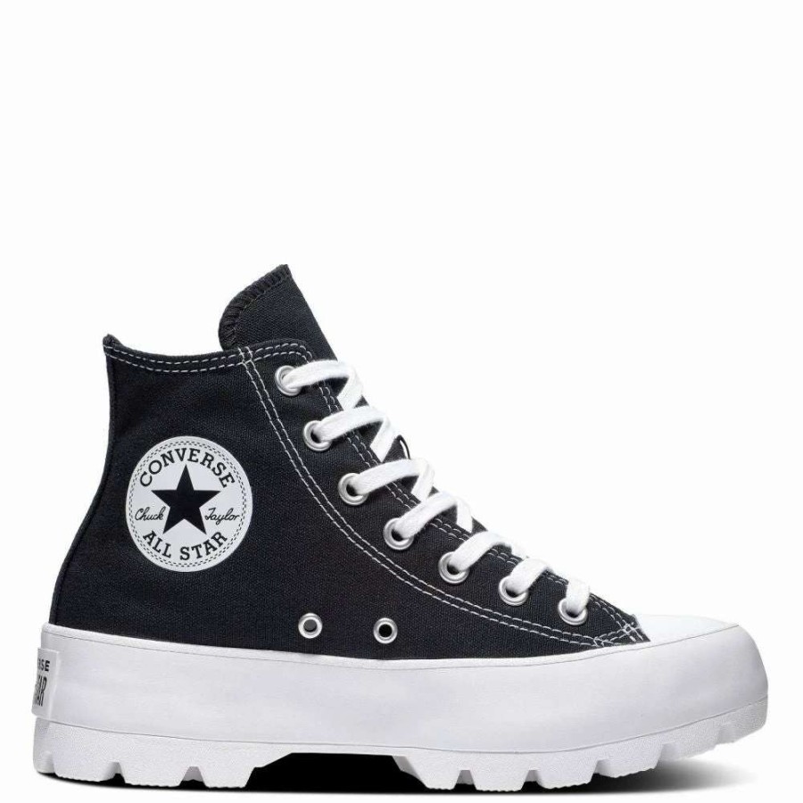 Platform * | Converse Women'S Chuck Taylor All Star Lugged Hi Top In Black/White/Black