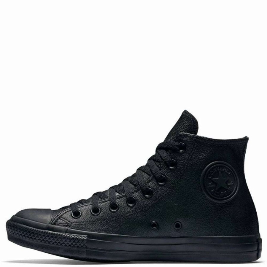 High Top * | Converse Chuck Taylor All Star Mono Leather High Top In Black Monochrome