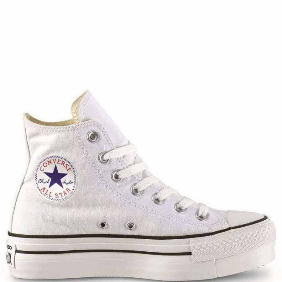 Platform * | Converse Women'S Chuck Taylor All Star Lift High Top In White/White