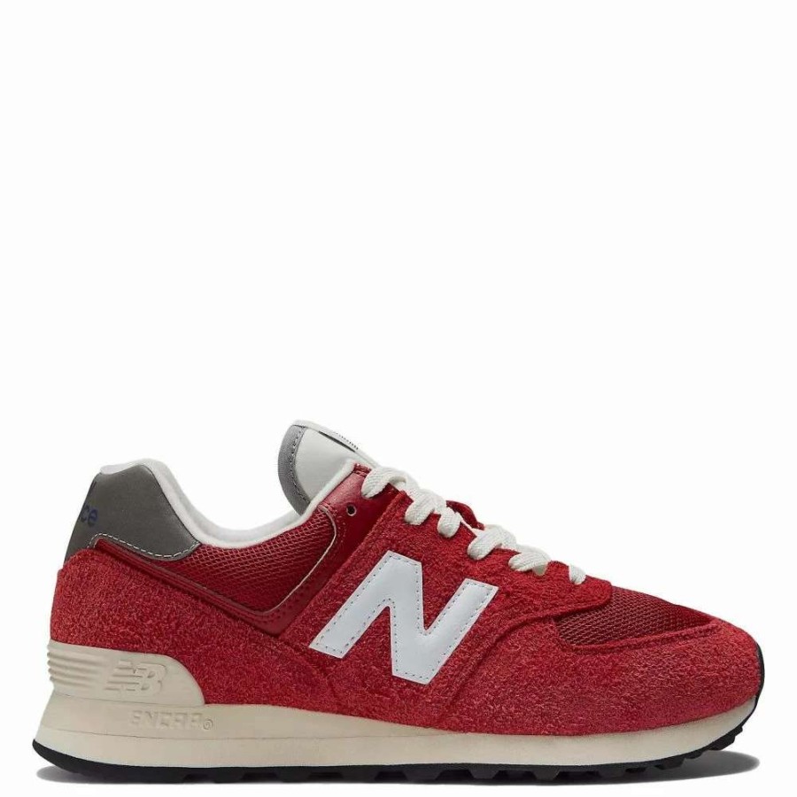 Athletic * | New Balance 574 In Varsity Red With White