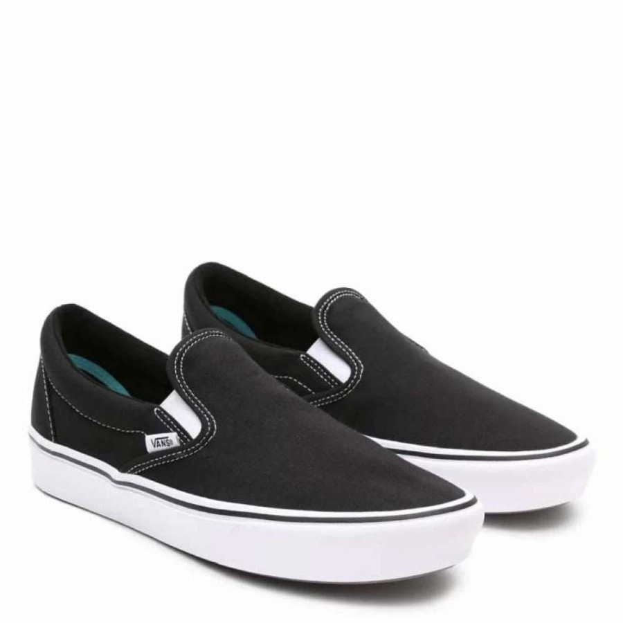 Slip-Ons * | Vans Comfycush Slip-On In Black/True White