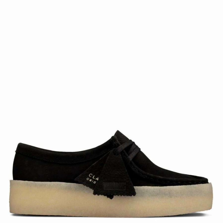 Platform * | Clarks Women'S Wallabee Cup In Black Nubuck