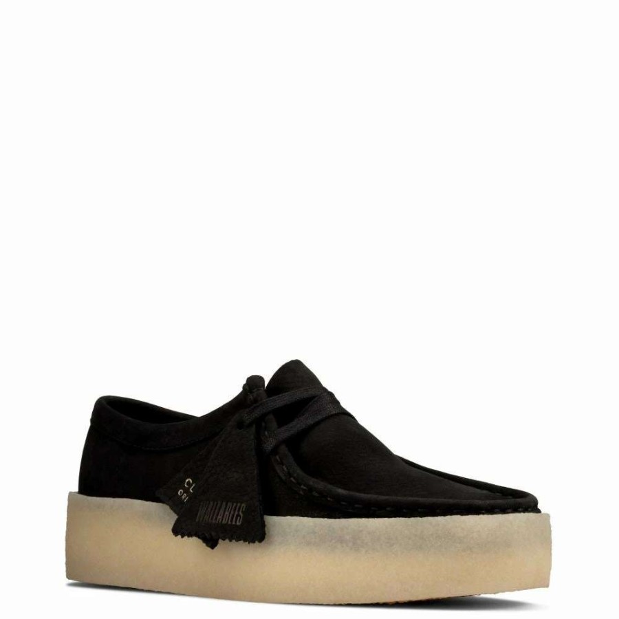 Platform * | Clarks Women'S Wallabee Cup In Black Nubuck