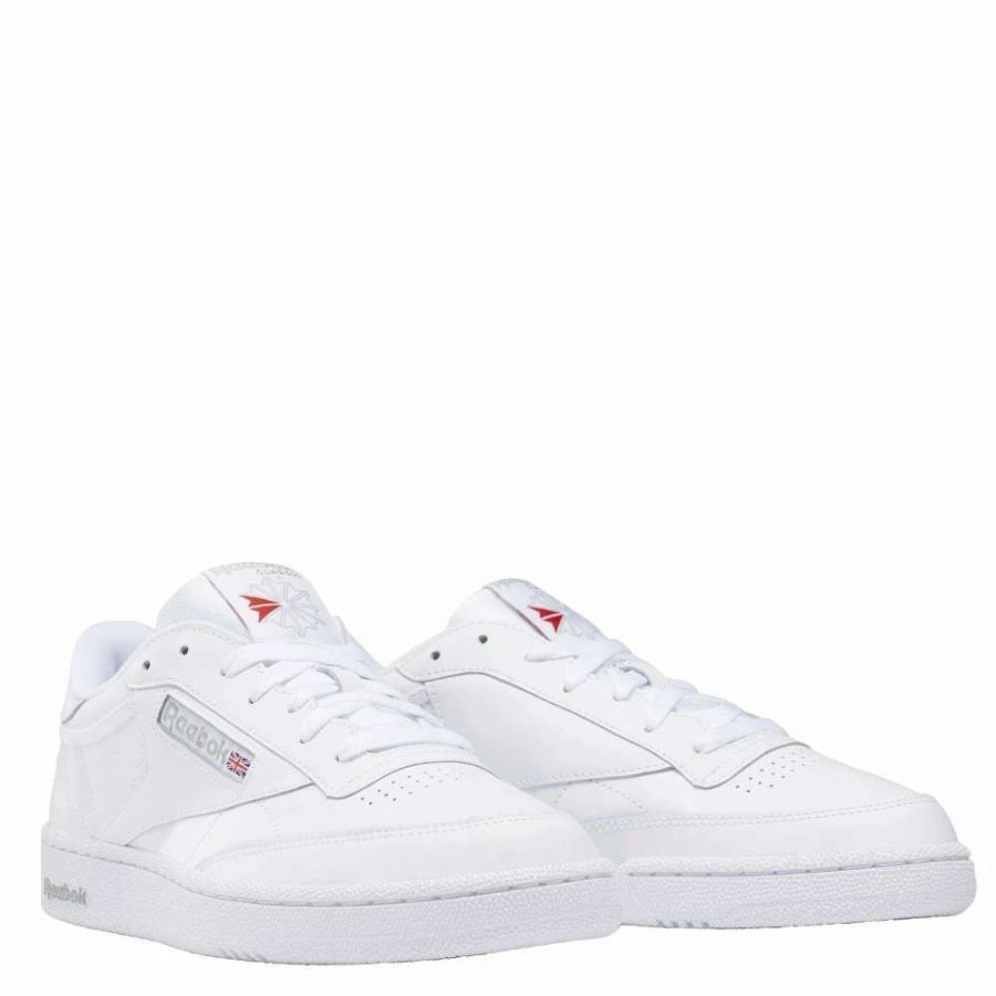 Low Top * | Reebok Women'S Club C 85 In White/Sheer Grey