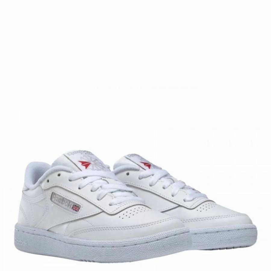 Low Top * | Reebok Women'S Club C 85 In White/Sheer Grey