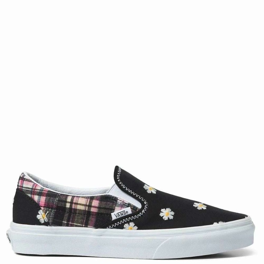 Slip-Ons * | Vans Women'S Classic Slip On In Floral Plaid Patchwork