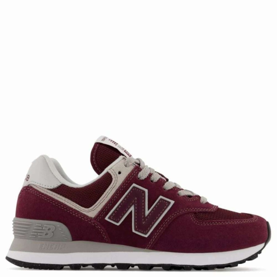 Athletic * | New Balance Women'S 574V3 In Burgundy With White