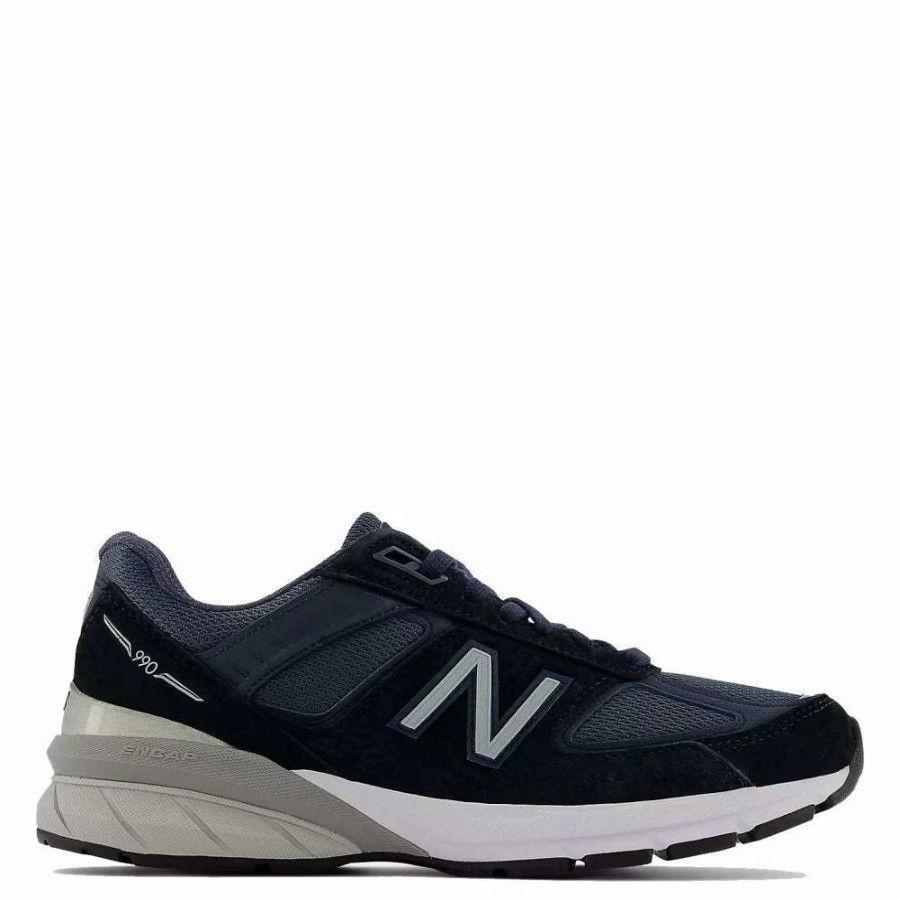 Athletic * | New Balance Women'S Made In Us 990V5 In Navy With Silver