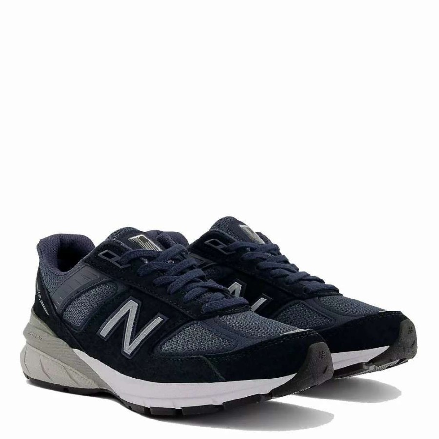 Athletic * | New Balance Women'S Made In Us 990V5 In Navy With Silver