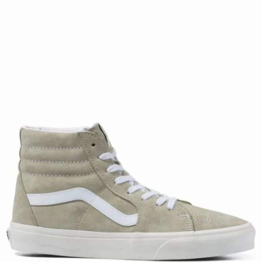 High Top * | Vans Pig Suede Sk8-Hi In Moss Gray/Snow White