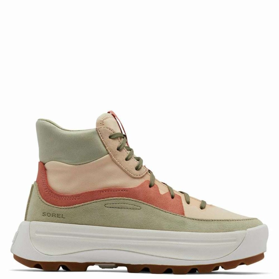 High Top * | Sorel Women'S Ona 530 Mid Sneaker In Nova Sand/Paradox Pink