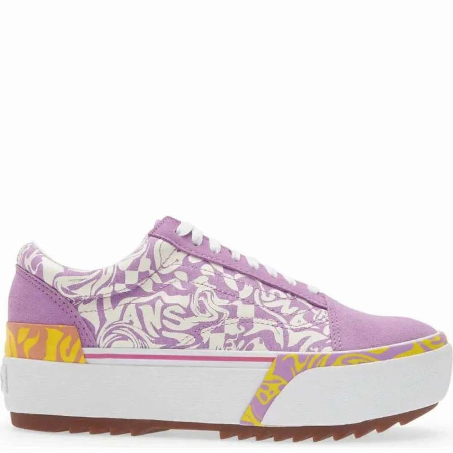 Platform * | Vans Women'S Wavy Old Skool Stacked In Daze Sheer Lilac