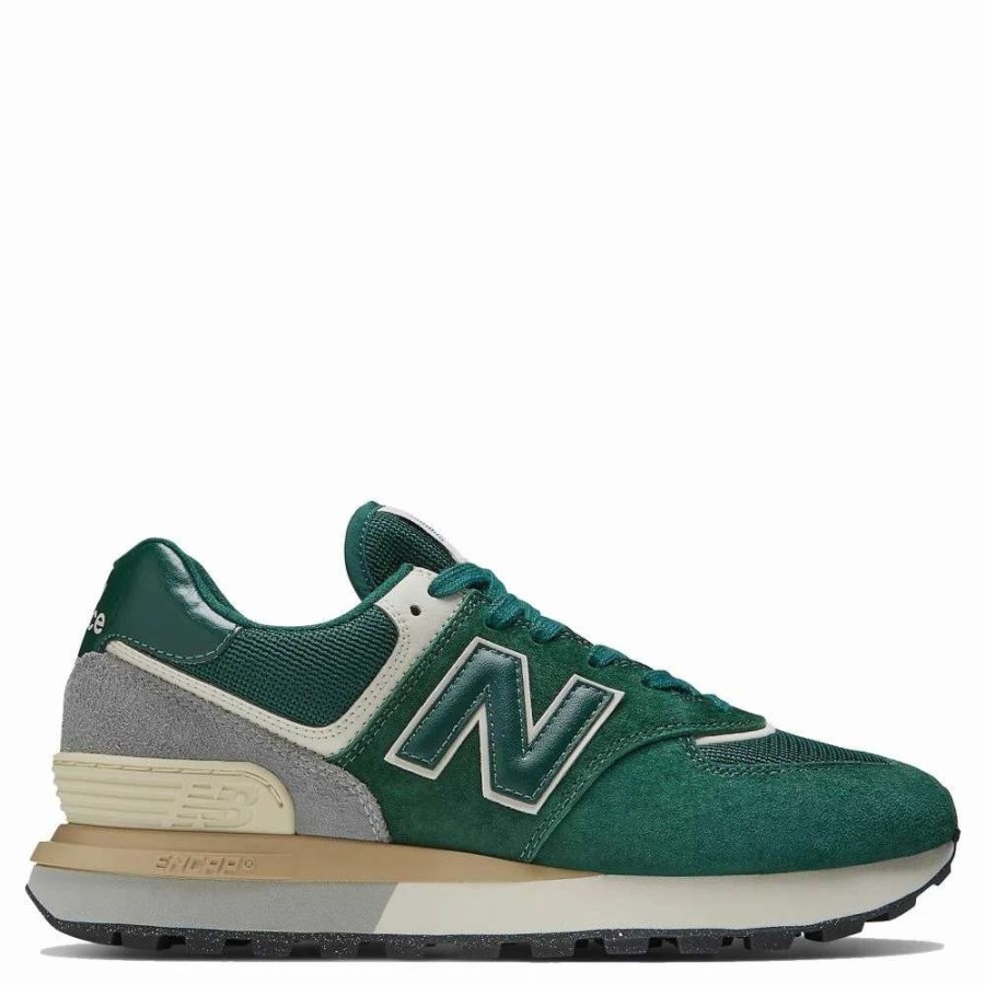 Athletic * | New Balance 574 In Green With Silver