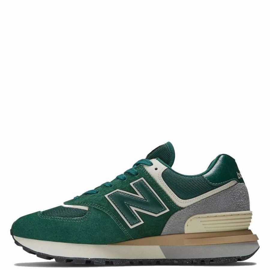 Athletic * | New Balance 574 In Green With Silver