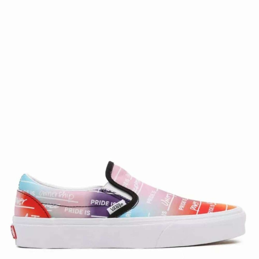 Slip-Ons * | Vans Pride Classic Slip-On In Rainbow/True White